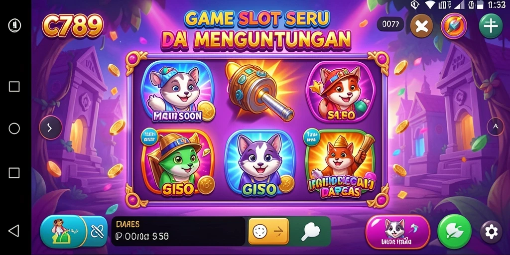 Screenshot C789 menunjukkan gameplay Slot yang menarik dan penuh warna.