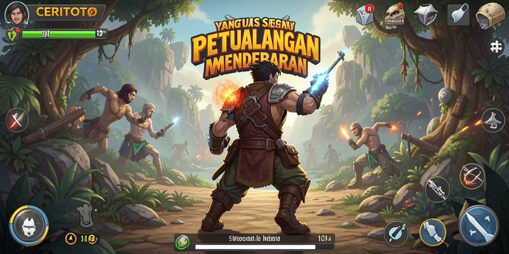 Tampilan gameplay CERITOTO yang intens dan mendebarkan di setiap level.
