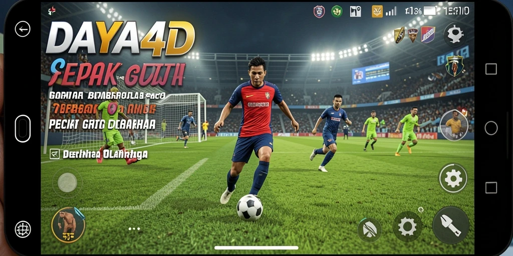 Tampilan gameplay sepak bola yang menegangkan di DAYA4D.