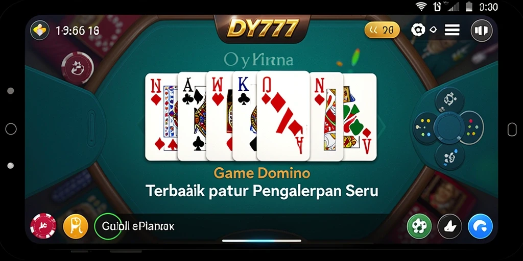 Tampilan permainan Domino yang menegangkan dan menarik di DY777.