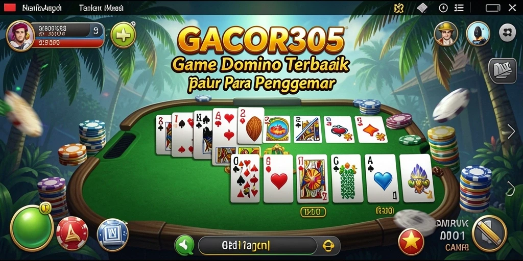 Screenshot permainan GACOR305 yang menampilkan serunya bermain Domino.