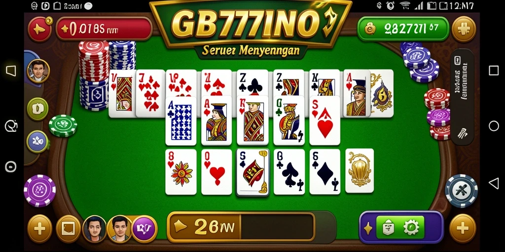 Gameplay seru GB777 dengan tampilan kartu Domino yang menarik.