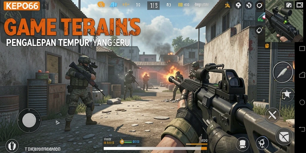 Tampilkan aksi seru dalam gameplay FPS KEPO66.