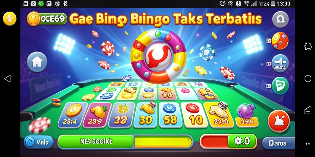 Screenshot OCE69 menampilkan gameplay Bingo yang penuh keseruan.
