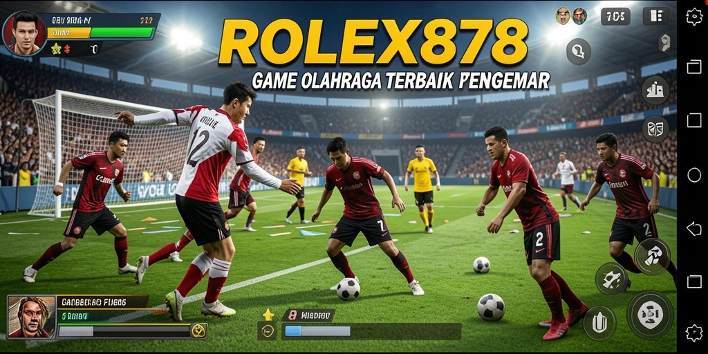 Tangkapan layar ROLEX878 menampilkan aksi permainan olahraga yang mendebarkan.
