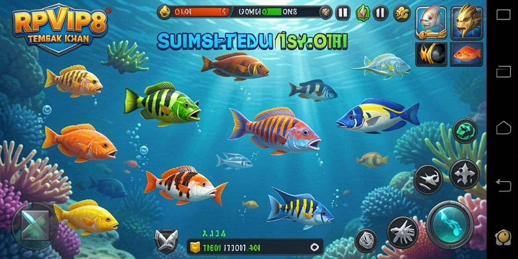 Screenshot menunjukkan pemain menangkap ikan besar di RPVIP8.