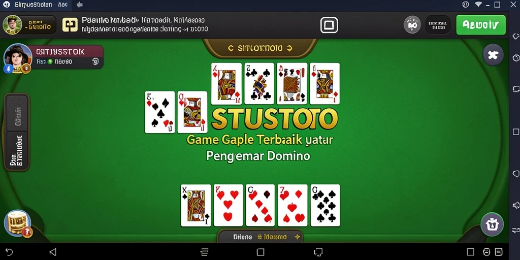 Tampilan gameplay Gaple yang seru di SITUSTOTO.