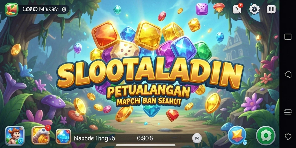 Screenshot gameplay menunjukkan aksi seru dan grafis menawan dalam SLOTALADIN.