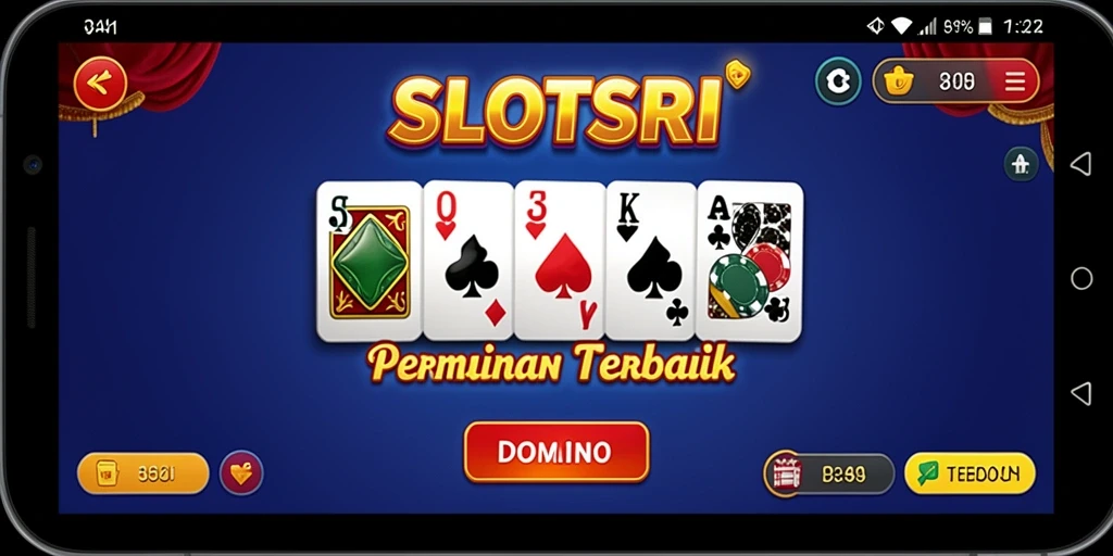 Tangkapan layar utama SLOTSRI menampilkan gameplay Domino yang mendebarkan.