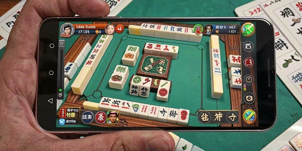 Screenshot gameplay SUPER5 yang menunjukkan tantangan Mahjong.