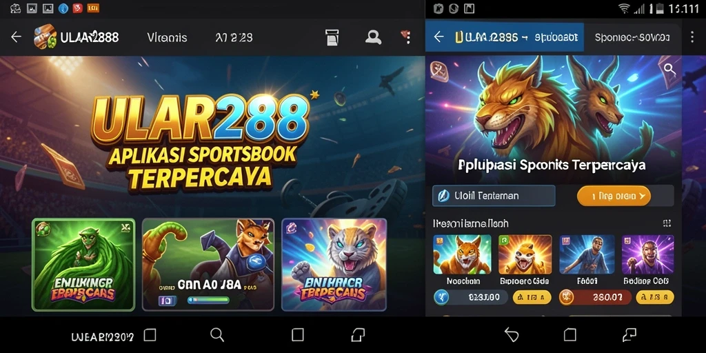 Screenshot ULAR288 menampilkan taruhan olahraga yang menarik.