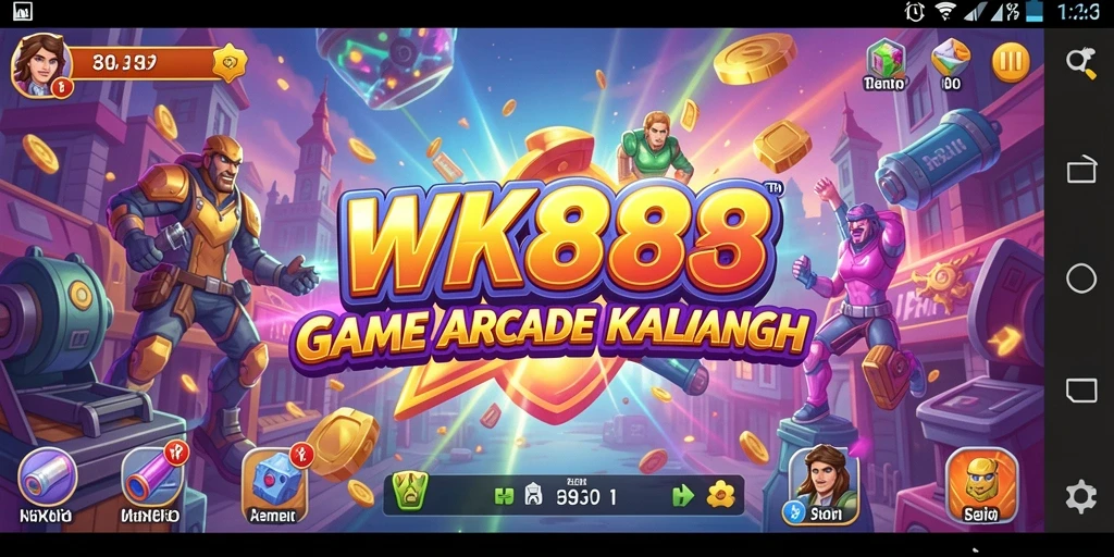 Screenshot gameplay WK888 menampilkan aksi seru dalam game Arcade.